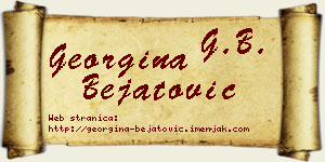Georgina Bejatović vizit kartica